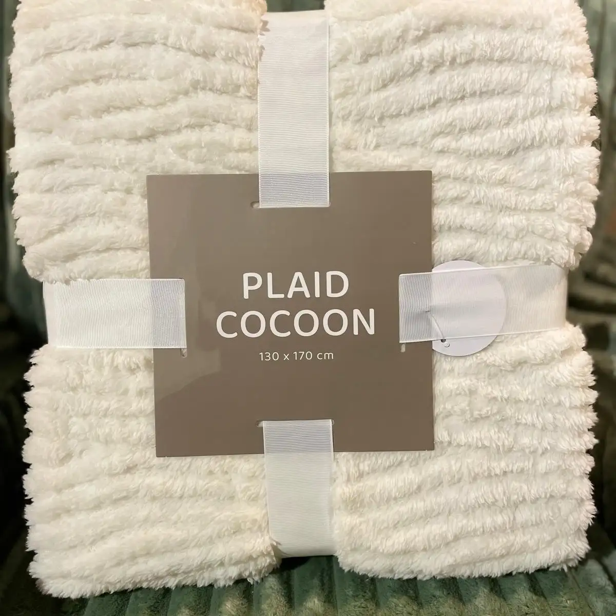 PLAID COCOON - CREME